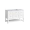James Martin Vanities Breckenridge 48in Single Vanity, Bright White w/ 3 CM Carrara Marble Top 330-V48-BW-3CAR - alternate 7